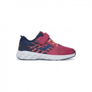 Big Kids' Saucony Wind 2.0 A/C Sneakers Navy / Red | CANADA EHRQGXB