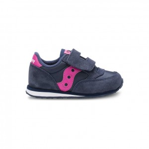 Little Kids' Saucony Baby Jazz Hook & Loop Sneakers Navy | CANADA PBICRXZ