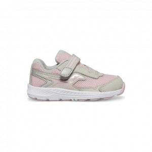 Little Kids' Saucony Ride 10 Jr. Sneakers Pink / Grey | CANADA WXNQDJI