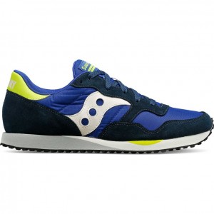 Men's Saucony DXN Sneakers Blue / White / Light Green | CANADA UVKWEQI