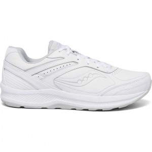 Men's Saucony Echelon Walker 3 Extra Wide Running Shoes White | CANADA CUHLEQW