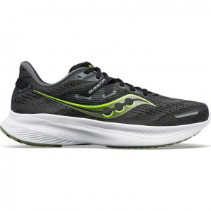 Men's Saucony Guide 16 Running Shoes Black | CANADA FPWUYXR