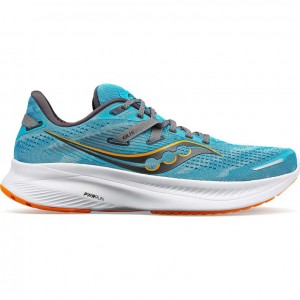 Men's Saucony Guide 16 Wide Running Shoes Turquoise | CANADA MPCDNER