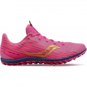 Men's Saucony Havok XC 3 Spikes Pink | CANADA SDZTXYQ