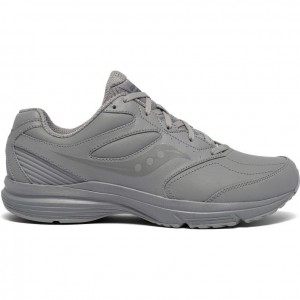 Men's Saucony Integrity Walker 3 Wide Running Shoes Grey | CANADA MCZHPKT