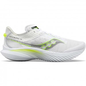 Men's Saucony Kinvara 14 Running Shoes White | CANADA CKXJLAE