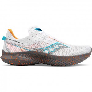 Men's Saucony Kinvara 14 Running Shoes White | CANADA BVRSUTE