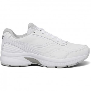 Men's Saucony Omni Walker 3 Wide Running Shoes White | CANADA REKGIXT