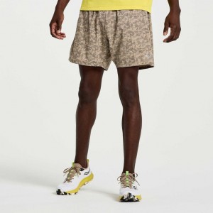 Men's Saucony Outpace 5" Shorts Camo | CANADA EXAFLSW