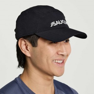 Men's Saucony Outpace Hat Black | CANADA KMTXNRZ