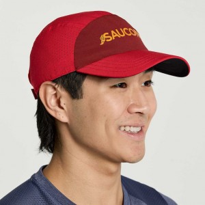 Men's Saucony Outpace Hat Red | CANADA DPOYCNE