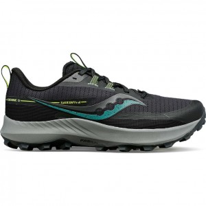 Men's Saucony Peregrine 13 Trail Running Shoes Black | CANADA ABDCTEY