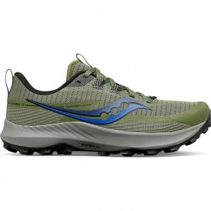 Men's Saucony Peregrine 13 Trail Running Shoes Olive | CANADA ANWDLFO