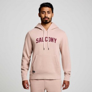 Men's Saucony Recovery Hoodie Pink | CANADA DBLAGCO