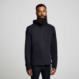 Men's Saucony Runshield Jacket Black | CANADA FLNVJXW