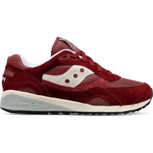 Men's Saucony Shadow 6000 Sneakers Burgundy | CANADA TBMQFXS