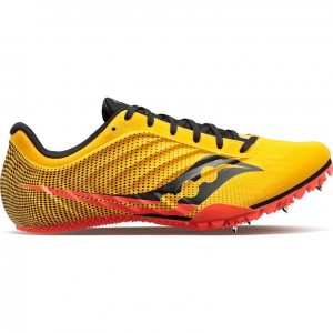 Men's Saucony Spitfire 5 Spikes Yellow | CANADA ATOLBCV