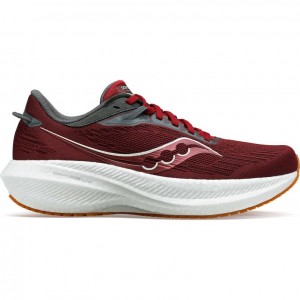 Men's Saucony Triumph 21 Running Shoes Red | CANADA ZMAGWVN