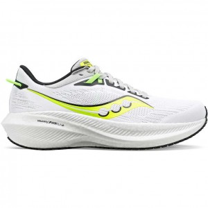 Men's Saucony Triumph 21 Running Shoes White | CANADA PTBEXWJ