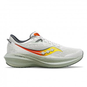 Men's Saucony Triumph 21 Running Shoes White | CANADA ULBJZMS