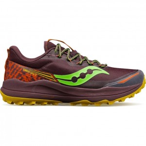 Men's Saucony Xodus Ultra 2 Trail Running Shoes Burgundy | CANADA NDOKEXS