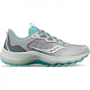 Women's Saucony Aura TR Trail Running Shoes Grey | CANADA IRUOCFY