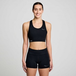 Women's Saucony Fortify Bra Black | CANADA HBFLMNU