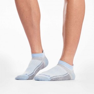 Women's Saucony Inferno Liteweight 3-Pack Socks Blue / Pink / Grey | CANADA JOEXTBI