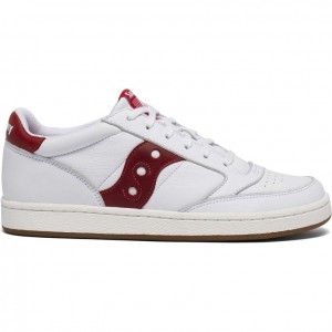 Women's Saucony Jazz Court Sneakers White / Red | CANADA TWEASMX