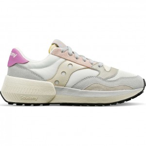 Women's Saucony Jazz NXT Sneakers White / Grey / Rose | CANADA EURFOGL