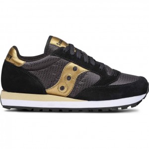 Women's Saucony Jazz Original Sneakers Black / Gold | CANADA FAZUDRO