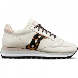 Women's Saucony Jazz Triple Sneakers White / Leopard | CANADA SFMTXNC