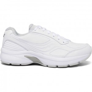 Women's Saucony Omni Walker 3 Wide Running Shoes White | CANADA YKMXPHB