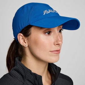 Women's Saucony Outpace Hat Blue | CANADA UMTKYQI