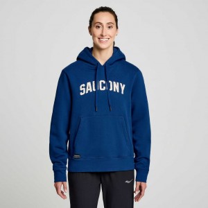 Women's Saucony Recovery Hoodie Indigo | CANADA BLGCDUS