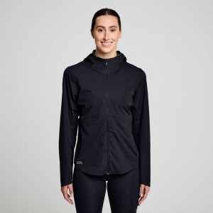 Women's Saucony Runshield Jacket Black | CANADA FOUEMZG