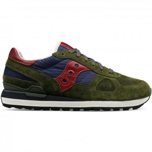 Women's Saucony Shadow Original Premium Sneakers Olive / Navy | CANADA GXCUNQV