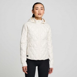 Women's Saucony Solstice Oysterpuff Jacket White | CANADA WNLQBVT