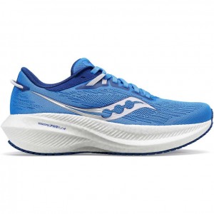 Women's Saucony Triumph 21 Running Shoes Blue | CANADA UJOZWCA