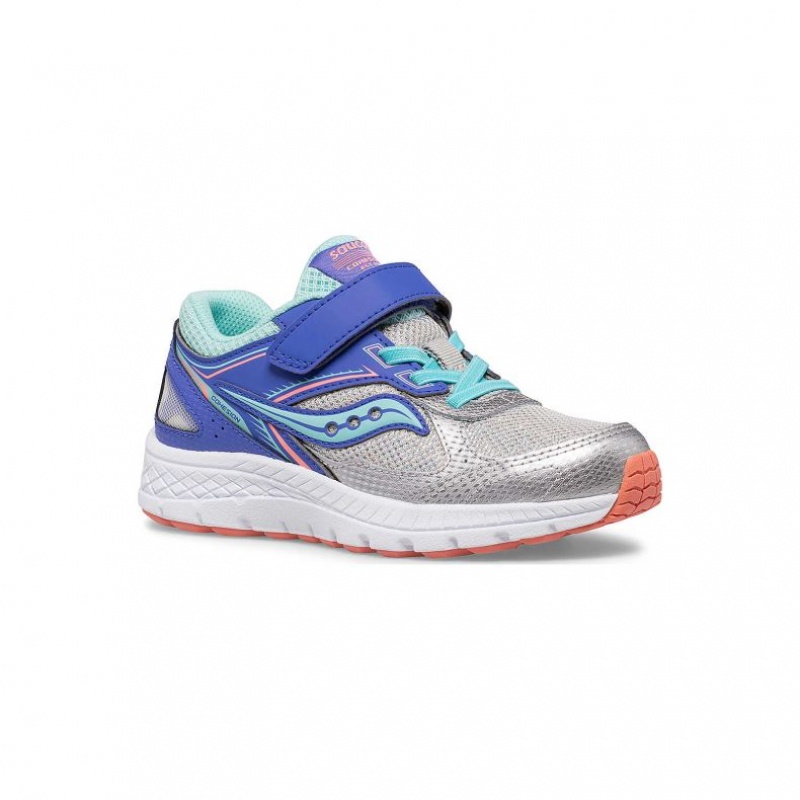 Big Kids' Saucony Cohesion 14 A/C Sneakers Silver | CANADA OFUTCXP