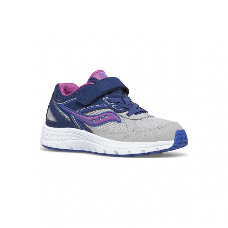 Big Kids' Saucony Cohesion 14 A/C Sneakers Navy / Grey | CANADA SACKGPN