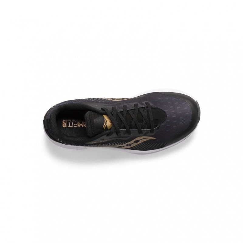 Big Kids' Saucony Endorphin KDZ Sneakers Black / Gold | CANADA RXSHPTY