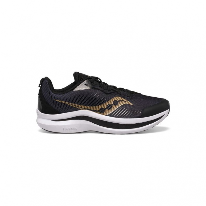 Big Kids\' Saucony Endorphin KDZ Sneakers Black / Gold | CANADA RXSHPTY