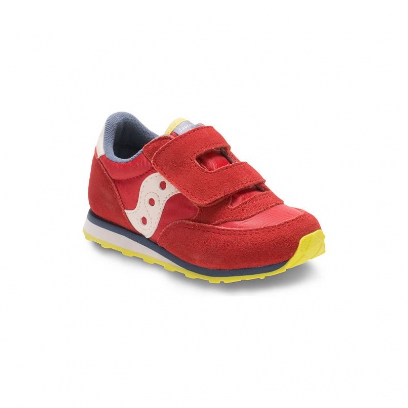 Big Kids' Saucony Jazz Hook & Loop Sneakers Red | CANADA FVWHYGZ