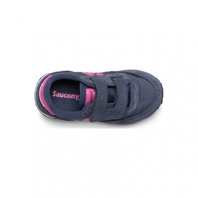 Big Kids' Saucony Jazz Hook & Loop Sneakers Navy | CANADA RUISWOL