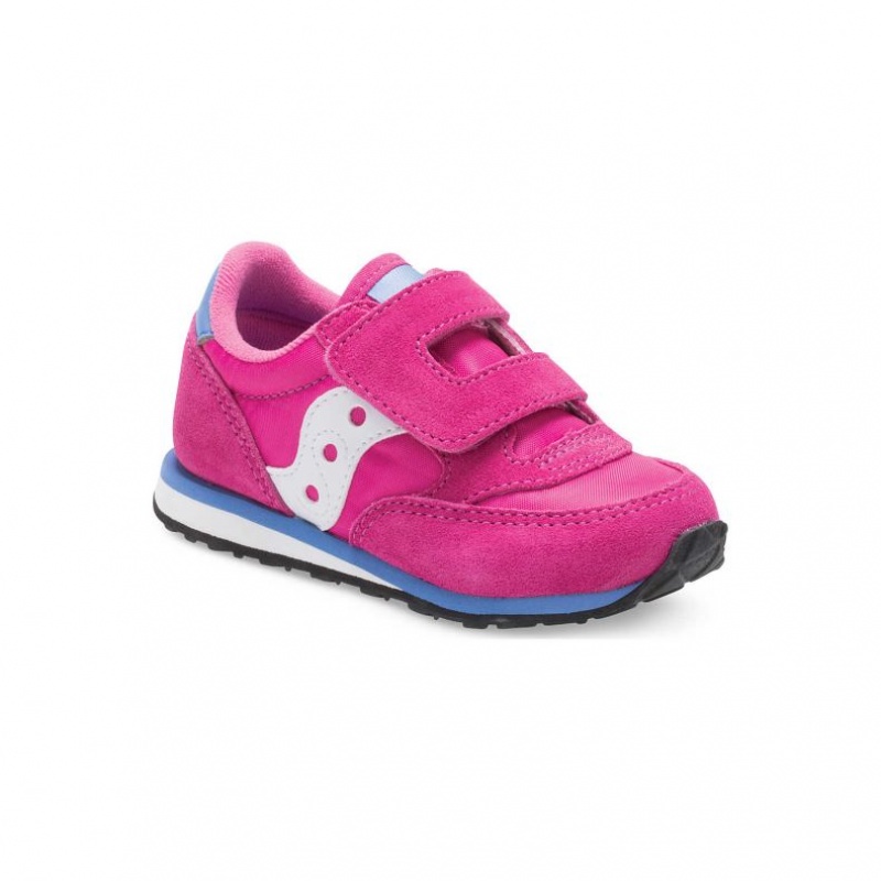 Big Kids' Saucony Jazz Hook & Loop Sneakers Pink | CANADA KQCHNYD