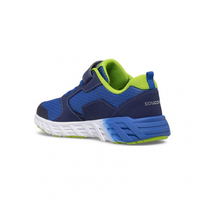 Big Kids' Saucony Wind 2.0 A/C Sneakers Blue | CANADA VPAFYUN