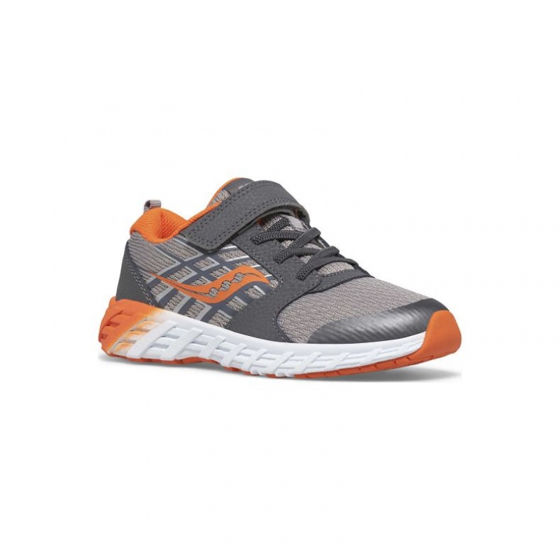 Big Kids' Saucony Wind 2.0 A/C Sneakers Grey | CANADA JOGXIPZ