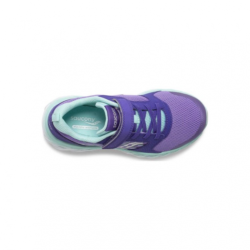 Big Kids' Saucony Wind 2.0 A/C Sneakers Purple | CANADA WILUBDJ