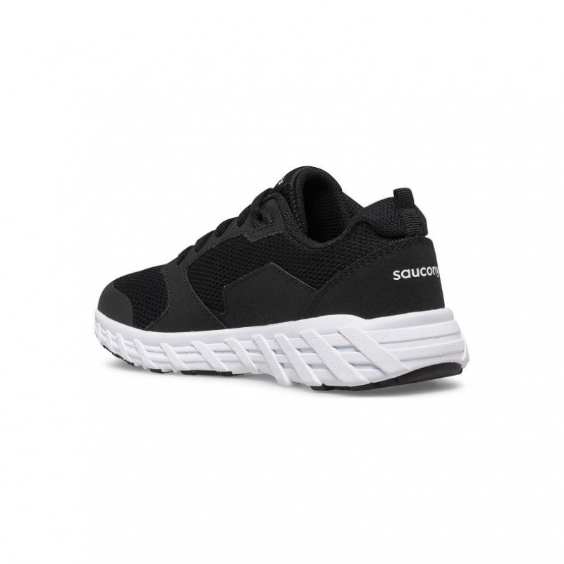 Big Kids' Saucony Wind 2.0 Lace Sneakers Black | CANADA UHTZRXM